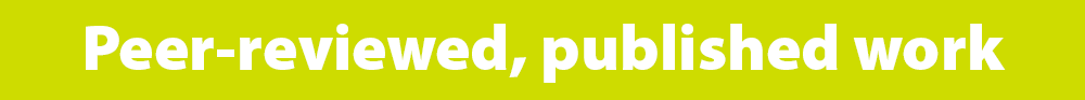 Peer-reviewed, published work